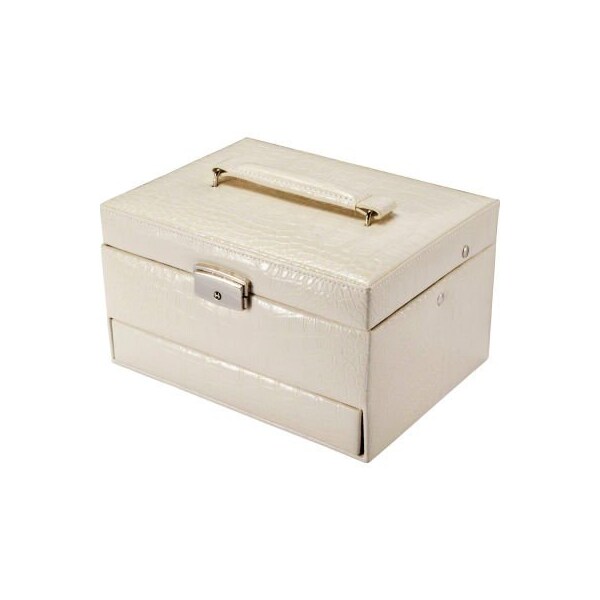 Barska BF12502 Chri Bliss Jewelry Case JC-300, Aluminum, Cream, 11"L x 9"W x 9"H BF12502 - main